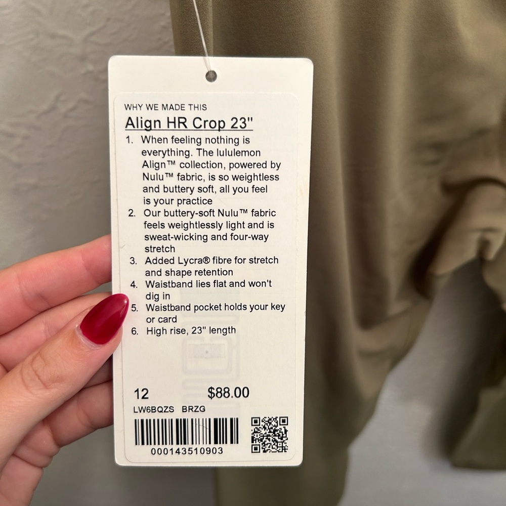 BRAND NEW Lululemon Align Crop Leggings